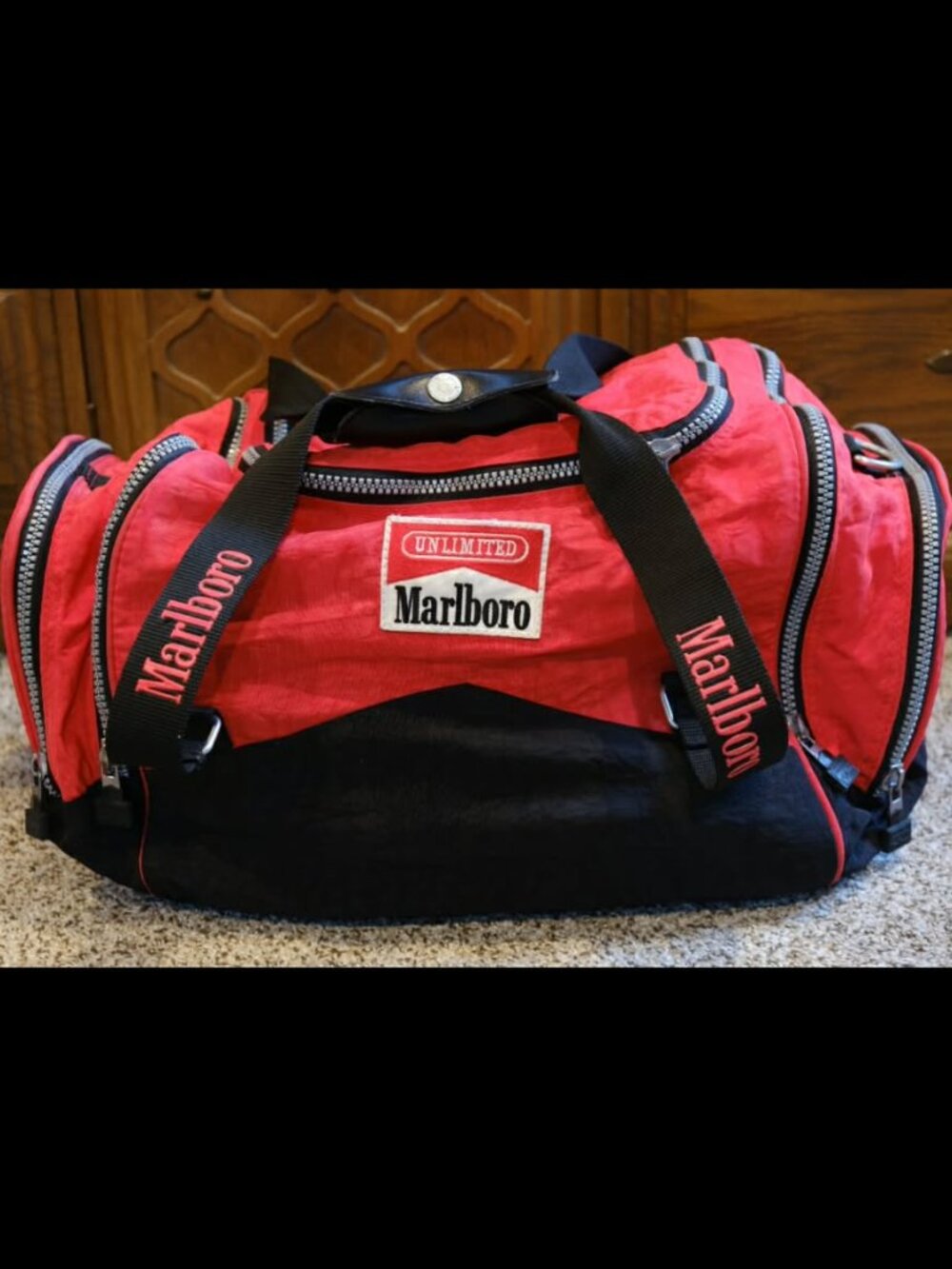 Vintage Marlboro Promotional Duffel Bag Travel Gym Overnight Bag